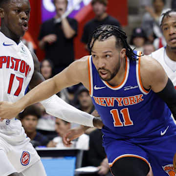 NBA scores yesterday: Knicks vs Pistons action shot