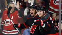 Carolina Hurricanes players in Stanley Cup Playoffs action