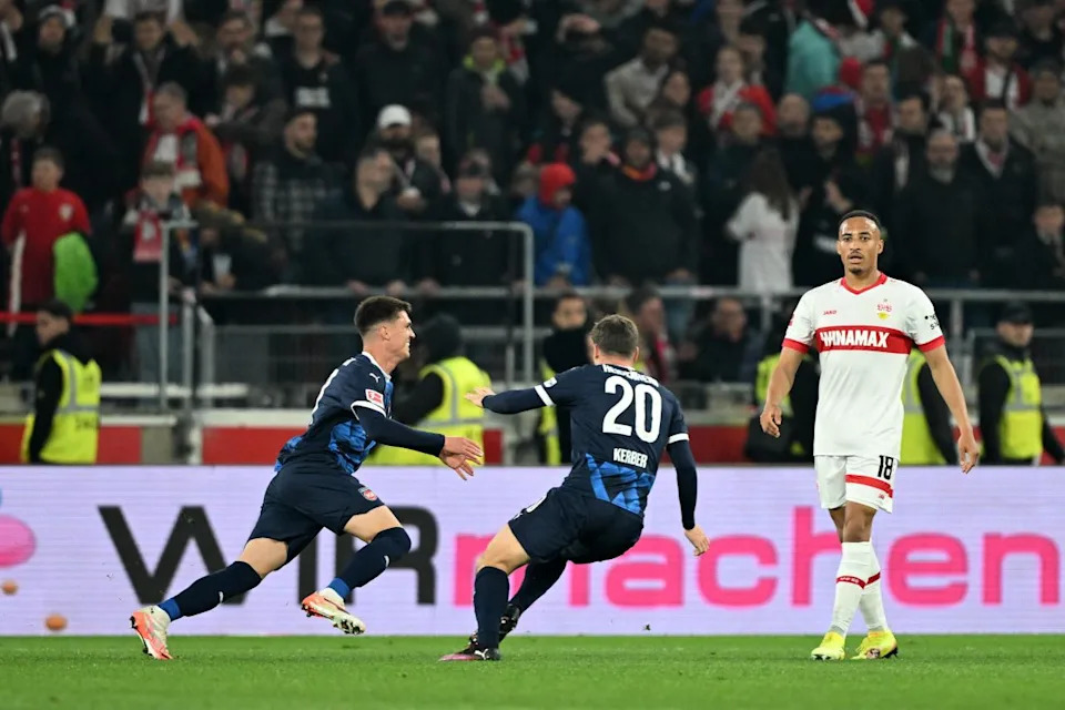 View of Stuttgart FC at MHPArena in the Bundesliga