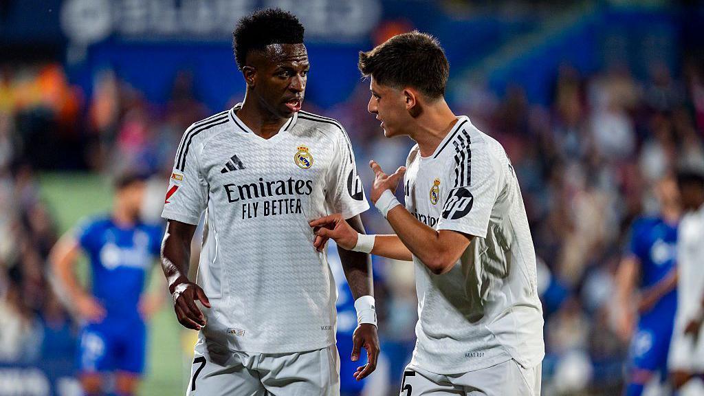 Thibaut Courtois making a crucial save for Real Madrid