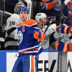 Edmonton Oilers players celebrate a goal in the 2025 NHL Playoffs