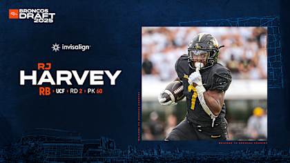 RJ Harvey in action for the University of Central Florida, now Denver Broncos running back