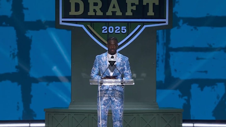 terrion arnold at the NFL Draft