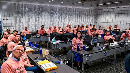 NFL teams wear coral shirts in honor of coral terpening during the 2025 Draft