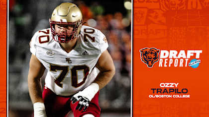 Ozzy Trapilo at Boston College, now drafted by the Chicago Bears