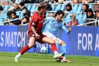 NYCFC vs Toronto FC action during the MLS match