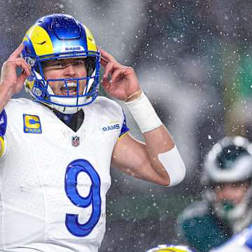 Matthew Stafford leads the Los Angeles Rams offense during the 2025 season.