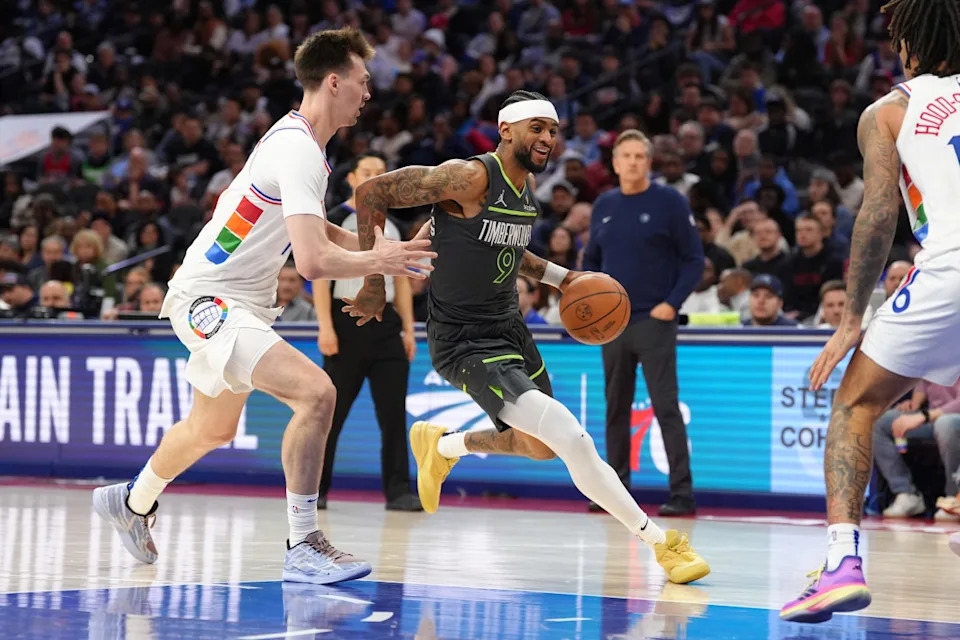 Nickeil Alexander-Walker in action during Timberwolves playoff run