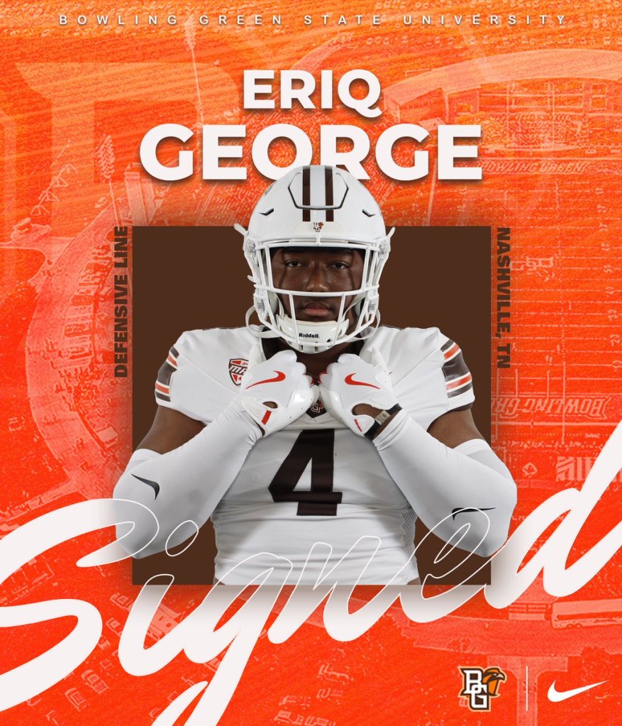Eddie George and Eriq George at Bowling Green University football practice