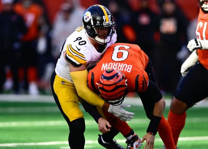 T.J. Watt in action as the focus of Steelers drama