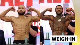Chris Eubank Jr focuses before the weigh-in and fight night drama