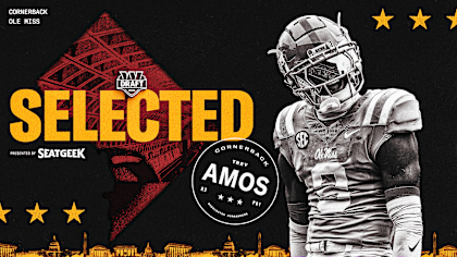 Trey Amos in action for the Commanders