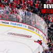 NJ Devils celebrate double overtime win in the NHL Playoffs