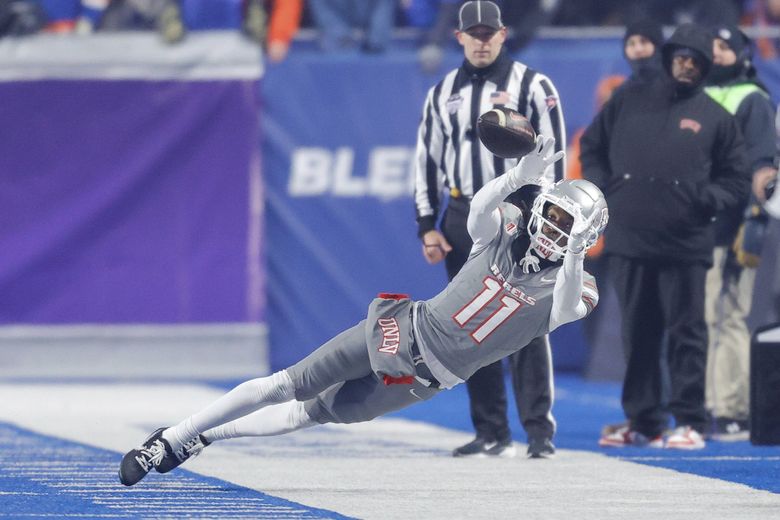 Ricky White making a dynamic sideline catch for UNLV