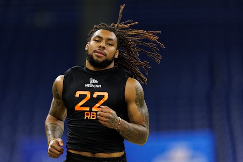 Damien Martinez at the NFL Combine