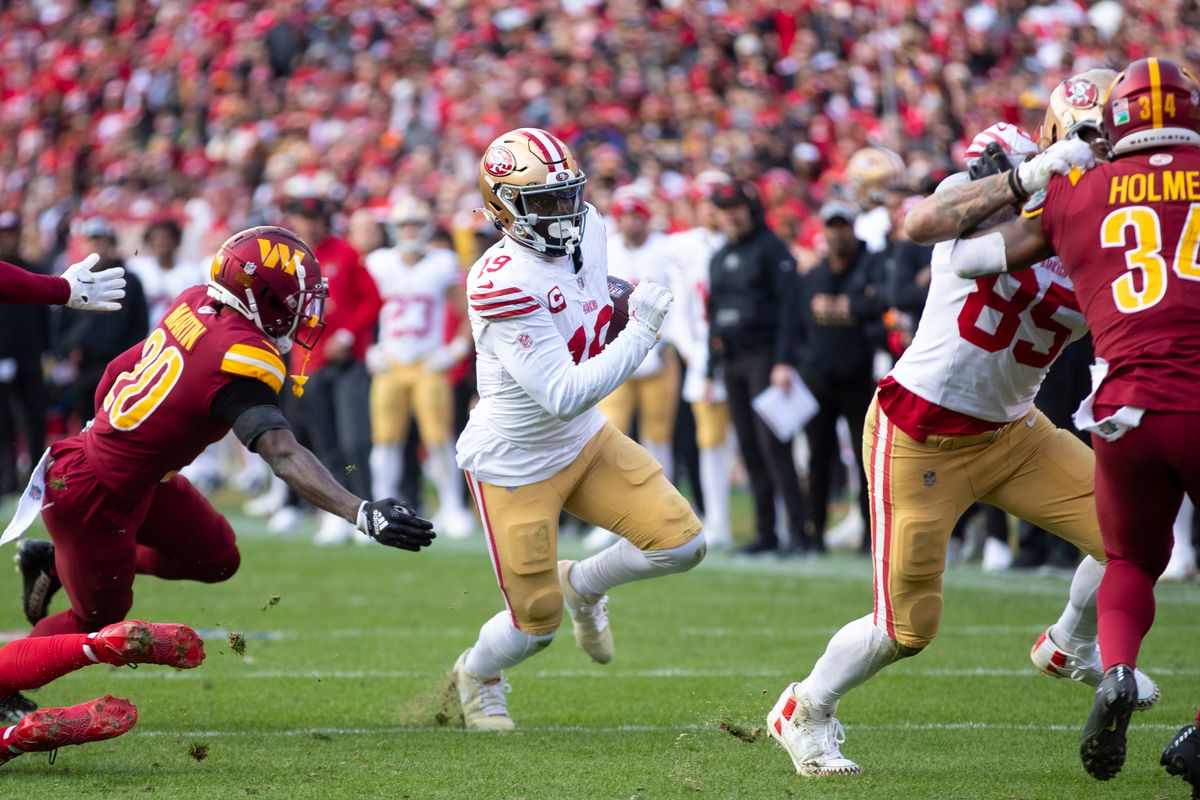 Jordan James in action for the 49ers
