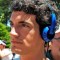 Marcos Giron celebrates a key moment during the Madrid Open