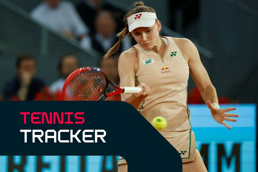 Elina Svitolina during her Madrid Open match