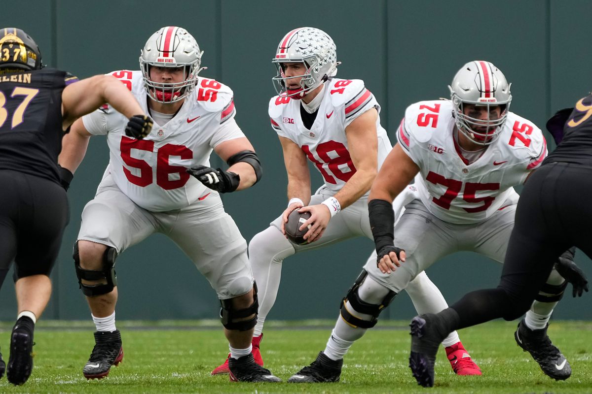 Seth McLaughlin in action during his final college season with Ohio State.
