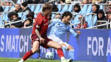 Toronto FC vs NYCFC game action at BMO Field