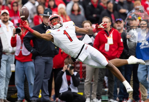 Kaden Prather makes a catch during his college career