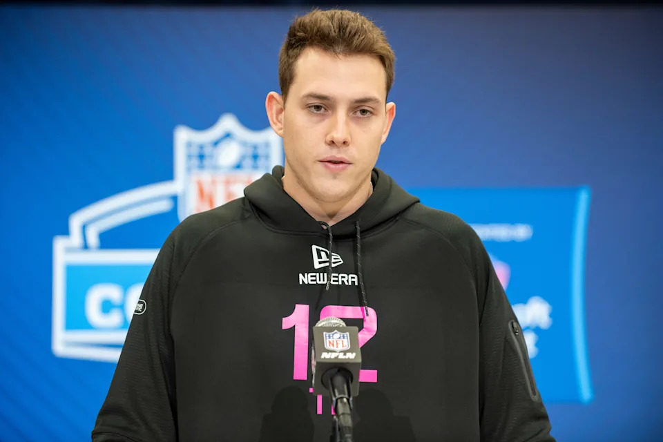 Gunner Helm at the 2025 NFL Combine