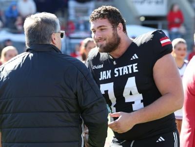 Clay Webb before a Jacksonville State Football game