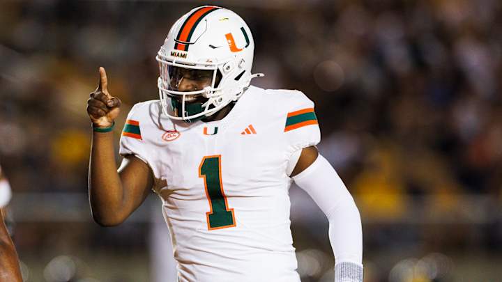 Xavier Restrepo makes a reception during his Miami career
