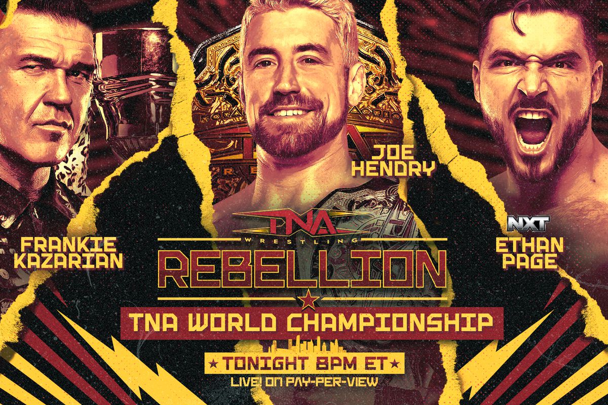 Action from TNA Rebellion 2025 main event in Los Angeles