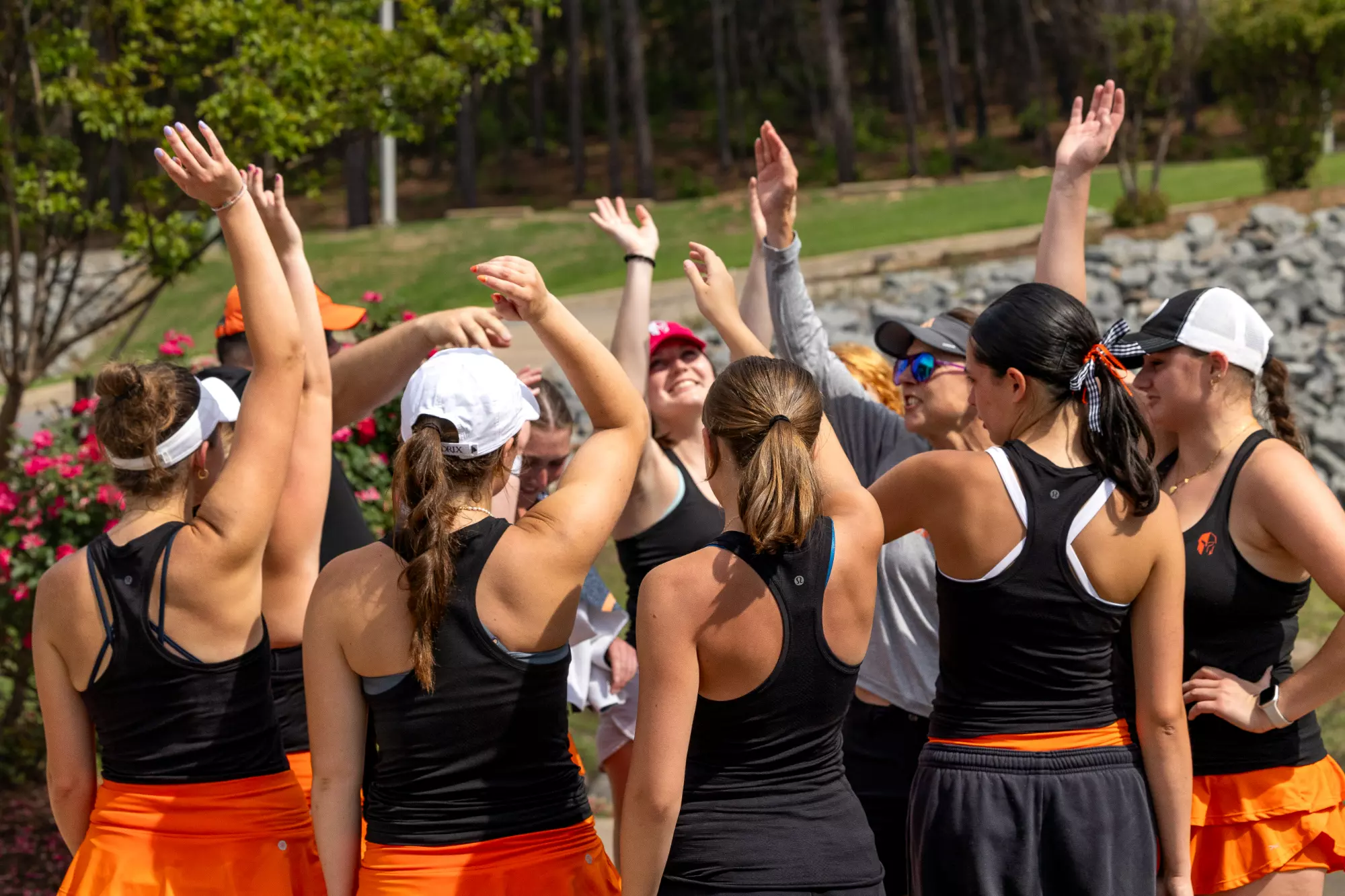 Berry College women's lacrosse team in action during the quarterfinals