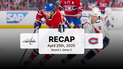 Washington Capitals celebrate goal during NHL playoff action