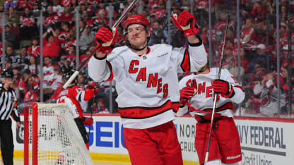 Tyler Tucker celebrates a playoff goal for the St. Louis Blues