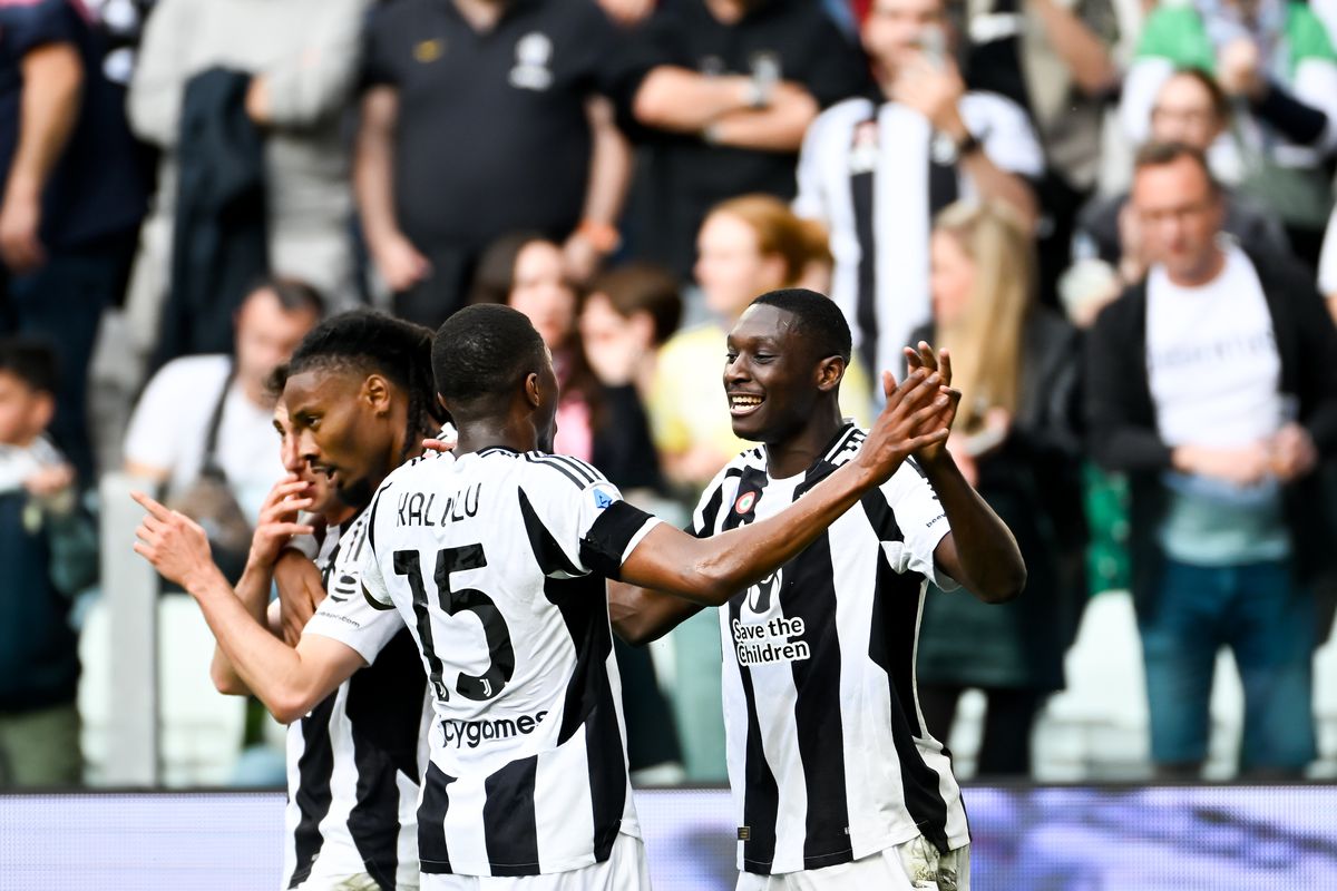Juventus vs Monza action at Allianz Stadium