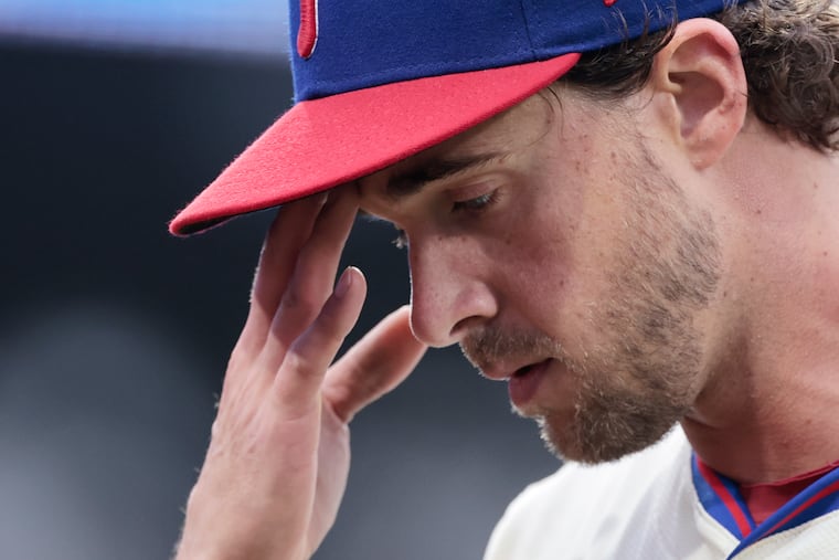 Aaron Nola pitching for the Philadelphia Phillies during the 2025 season