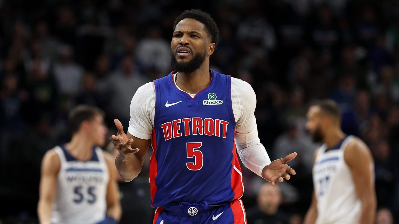 Malik Beasley in action for the Detroit Pistons