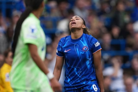 Chelsea vs Barcelona action in UEFA Women's Champions League