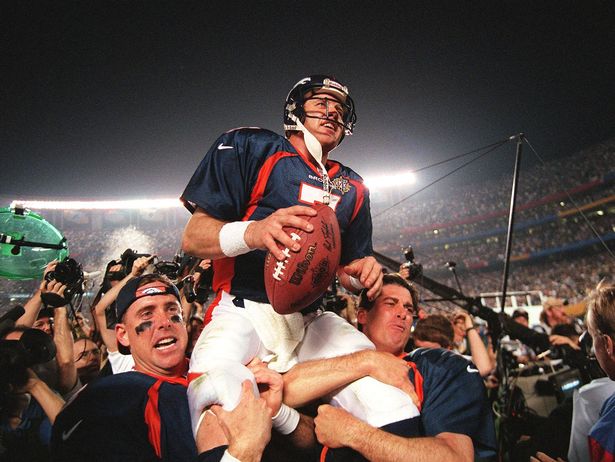 John Elway during his legendary playing career with the Denver Broncos