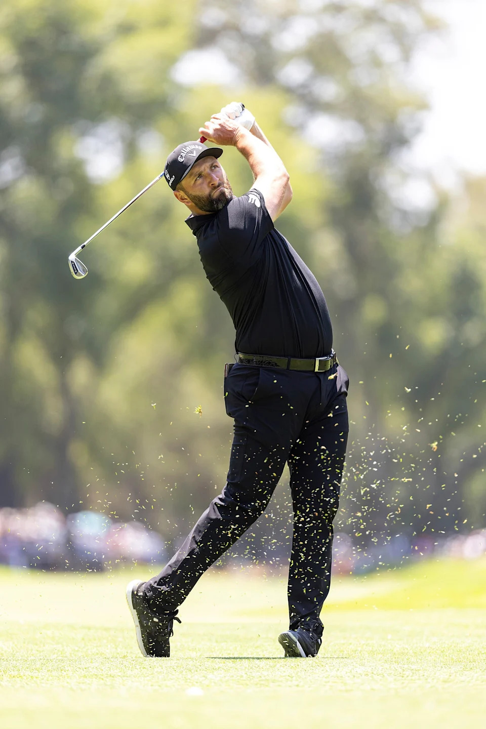 Joaquin Niemann celebrates his LIV Golf Mexico City victory