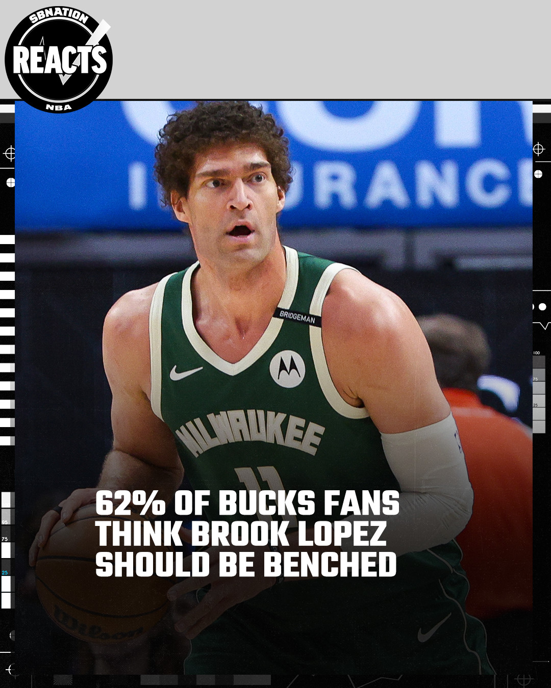 Brook Lopez defending the rim in the Bucks vs. Pacers series