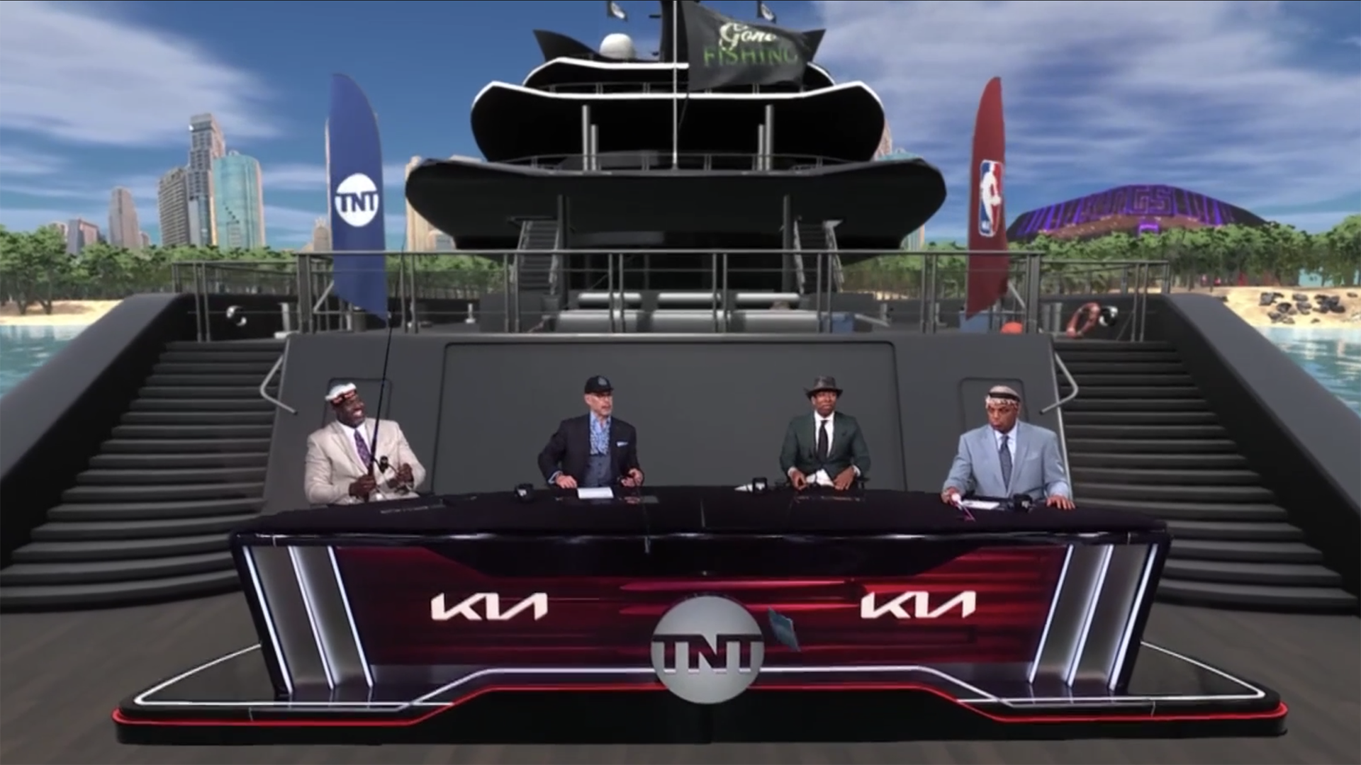 Kenny Smith on Inside the NBA set