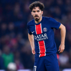 Vitinha in action for PSG during Champions League semifinal