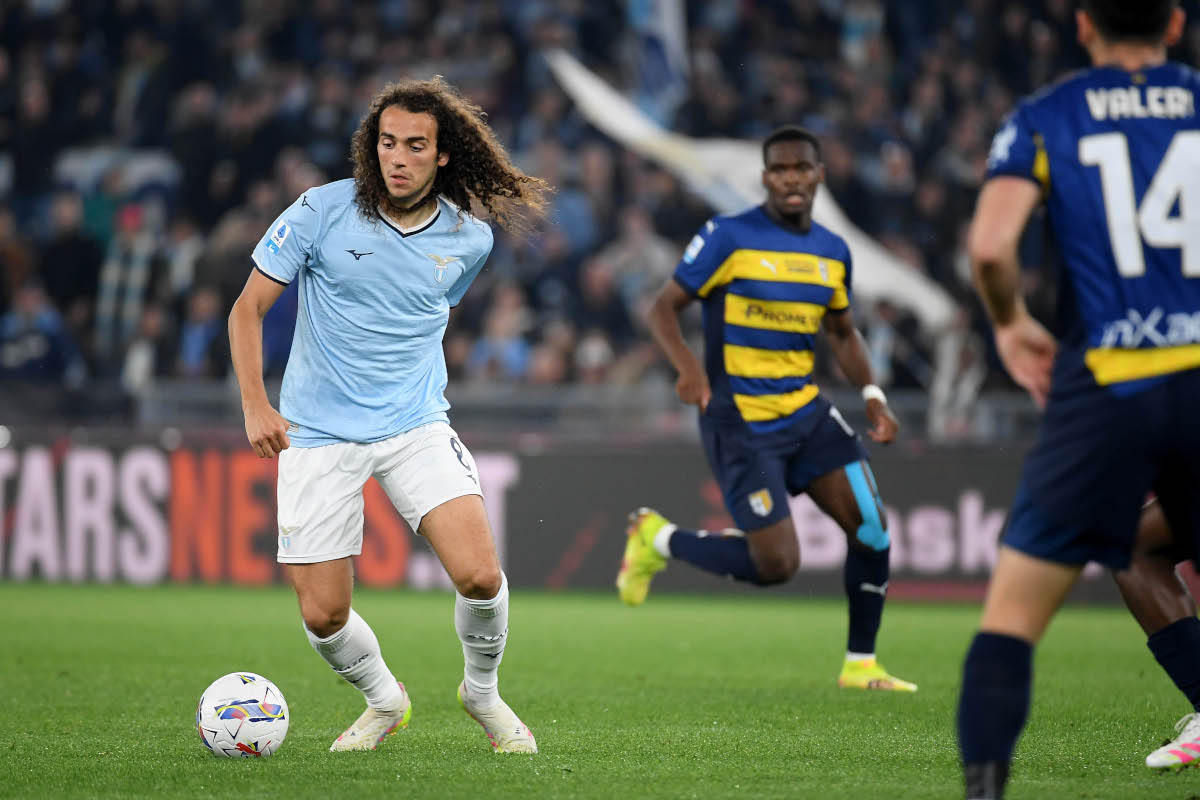 Lazio vs Parma match action with Pedro and Ondrejka in focus