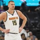 Clippers vs Nuggets players in intense Game 5 action