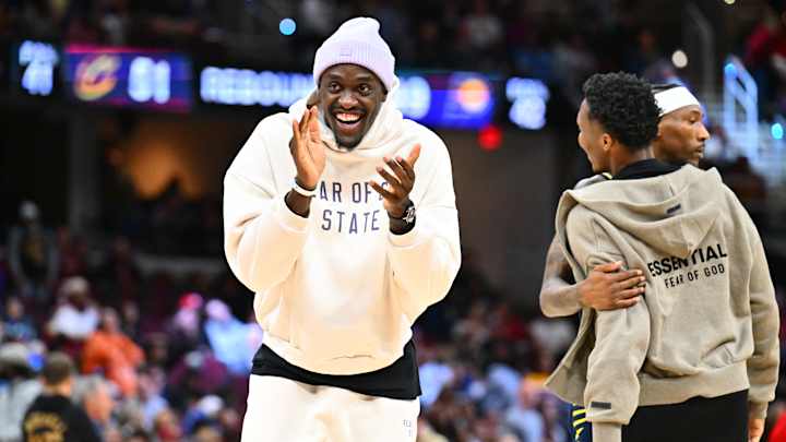 Pascal Siakam in Indiana Pacers uniform during the NBA Playoffs