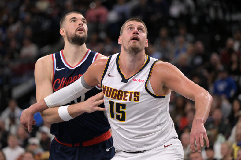 Clippers Game Action against Nuggets