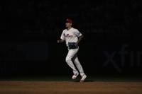 Orion Kerkering on the mound during a Phillies game