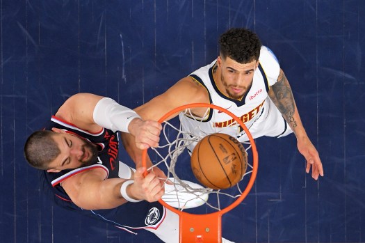 Michael Porter Jr. in action vs Clippers during Playoffs