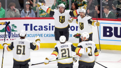 Jack Eichel during a Golden Knights playoff game