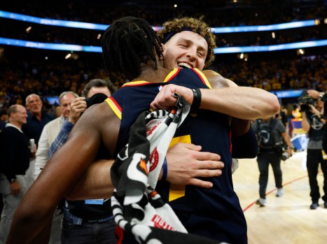 GSW fans cheer at a recent NBA playoff game