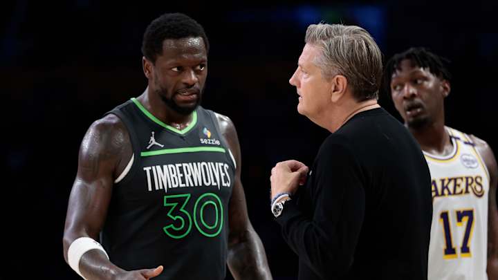 Chris Finch coaching the Timberwolves during a key playoff game